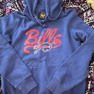 47 Buffalo Bills Royal Blue Hoodie with Red Logo